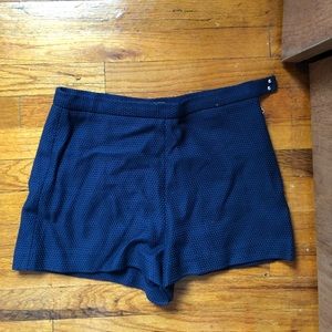 Navy Zara TRF high waisted shorts